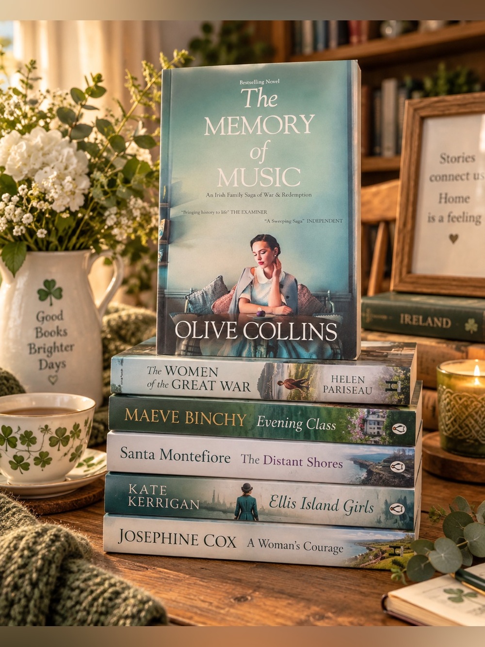 🎟️ $5 Add on Memory of Music Olive Collins Irish Historical Fiction Family Saga